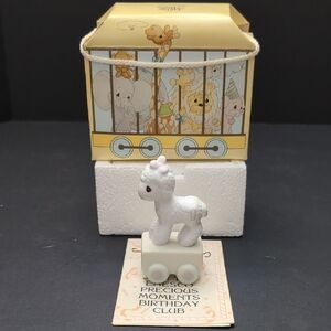 VGT, Precious Moments 'Happy Birthday Little Lamb #1 Enesco All Aboard .